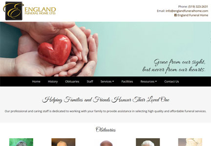 England Funeral Home - Mount Forest, On