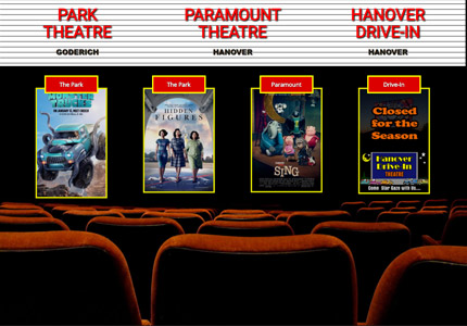Movie Link - Goderich Theatre, Hanover Theatre and Drive-In
